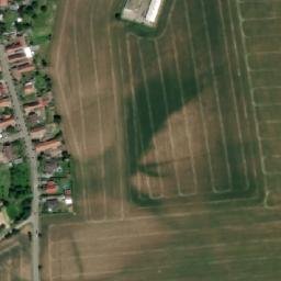 Satellite imagery of [Mlékosrby] church t., CZ