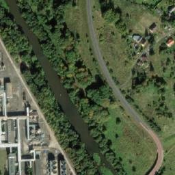 Satellite imagery of Large chimney of Sokolov Hexion Speciality Chemicals Work, CZ