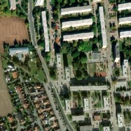 Satellite imagery of [Nymburk] heating plant chimney, CZ