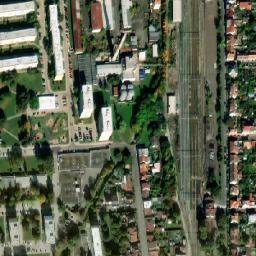 Satellite imagery of [Nymburk] heating plant chimney, CZ