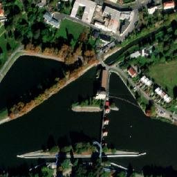 Satellite imagery of Sv.Jilji [Nymburk] church t., CZ