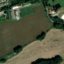 Satellite imagery of [Černíkovice] church t., CZ