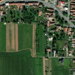 Satellite imagery of [Řevničov] church t., CZ