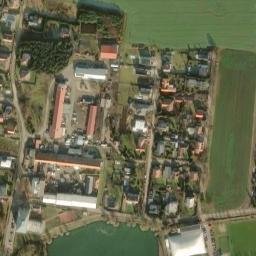 Satellite imagery of [Hovorčovice] church t., CZ