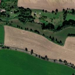 Satellite imagery of [Lično] church t., CZ