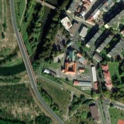 Satellite imagery of St.Jacob's [Sokolov] church t., CZ