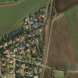 Satellite imagery of [Hovorčovice] church t., CZ