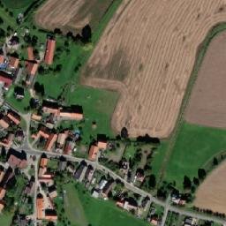 Satellite imagery of [Lično] church t., CZ