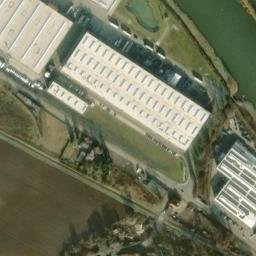 Satellite imagery of [Lázně Toušeň] former sugar factory chimney, CZ