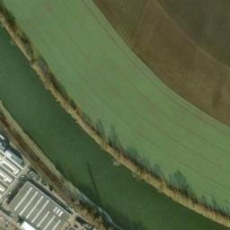 Satellite imagery of [Lázně Toušeň] former sugar factory chimney, CZ