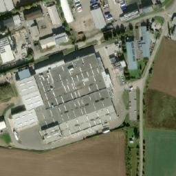 Satellite imagery of [Nymburk] factory chimney, CZ