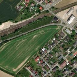 Satellite imagery of [Praskačka] church t., CZ