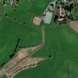 Satellite imagery of [Lično] church t., CZ