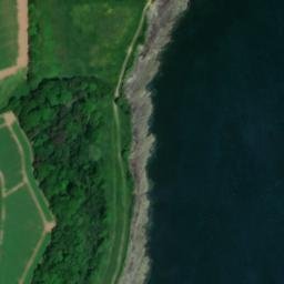 Satellite imagery of Truro boundary marker, GB