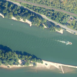 Satellite imagery of cairn, FR