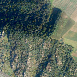 Satellite imagery of cairn, FR