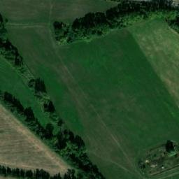Satellite imagery of sv.Gothard [Krupá] church t., CZ