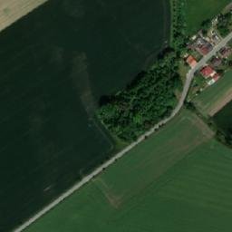 Satellite imagery of [Praskačka] church t., CZ