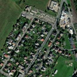 Satellite imagery of [Město Albrechtice] church t., CZ