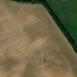 Satellite imagery of sv.Gothard [Krupá] church t., CZ