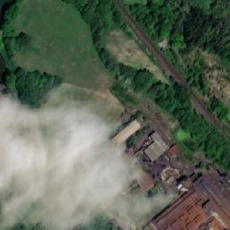 Satellite imagery of [Týniště nad Orlicí] factory chimney, CZ