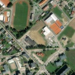 Satellite imagery of [Rychnov nad Kněžnou] heat plant chimney, CZ