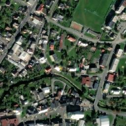 Satellite imagery of [Město Albrechtice] church t., CZ