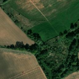 Satellite imagery of sv.Gothard [Krupá] church t., CZ