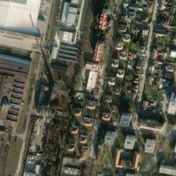 Satellite imagery of [Čelákovice] factory chimney, CZ