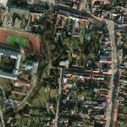 Satellite imagery of [Čelákovice] church t., CZ