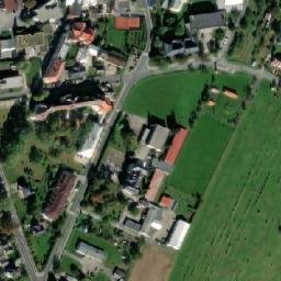 Satellite imagery of [Město Albrechtice] church t., CZ