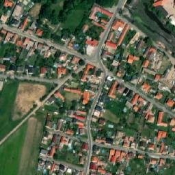 Satellite imagery of [Přerov nad Labem] church t., CZ