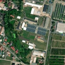 Satellite imagery of [Přerov nad Labem] church t., CZ