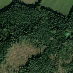 Satellite imagery of [Město Albrechtice] former brewery chimney, CZ