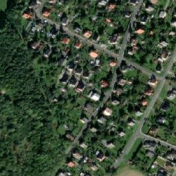 Satellite imagery of [Město Albrechtice] former brewery chimney, CZ