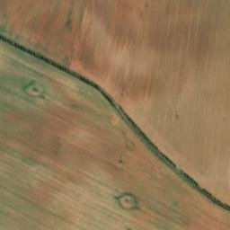 Satellite imagery of [Kolešovice] cemetry curch t., CZ