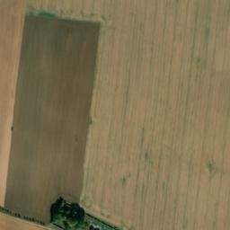 Satellite imagery of [Kolešovice] cemetry curch t., CZ