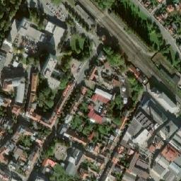Satellite imagery of [Poděbrady] catholic church t., CZ