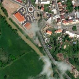 Satellite imagery of [Týniště nad Orlicí] old water outlook t., CZ