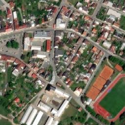 Satellite imagery of [Týniště nad Orlicí] old water outlook t., CZ