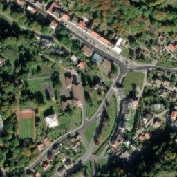 Satellite imagery of [Horní Slavkov] church t., CZ