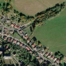 Satellite imagery of [Horní Slavkov] church t., CZ