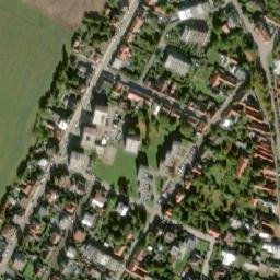 Satellite imagery of [Sadská] church t., CZ