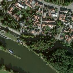 Satellite imagery of [Poděbrady] water t., CZ