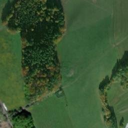Satellite imagery of [Vikantice] church t., CZ