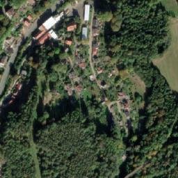 Satellite imagery of [Horní Slavkov] heating plant chimney, CZ