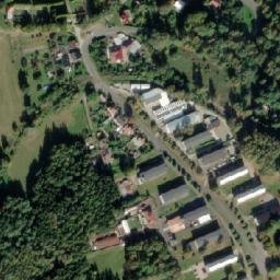 Satellite imagery of [Horní Slavkov] church t., CZ