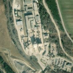 Satellite imagery of [Nové Strašecí] fire clays factory chimney-1, CZ