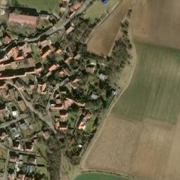 Satellite imagery of [Středokluky] church t., CZ