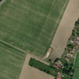 Satellite imagery of [Podůlšany] church t., CZ